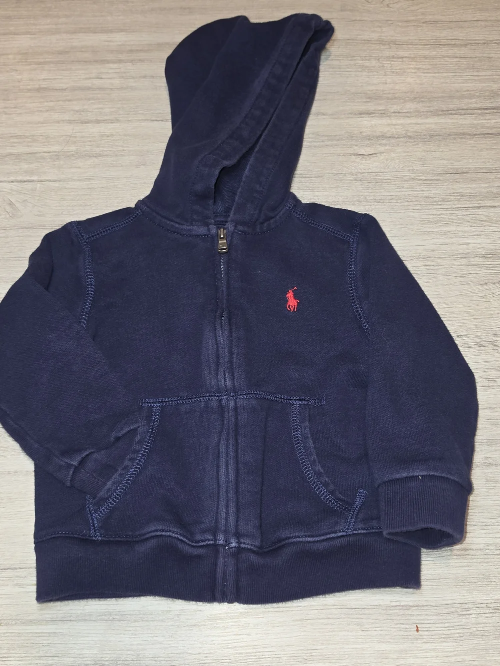 Ralph Lauren Full Zip Hooded Jacket Infant Navy Size Baby Boys 18 Months A2